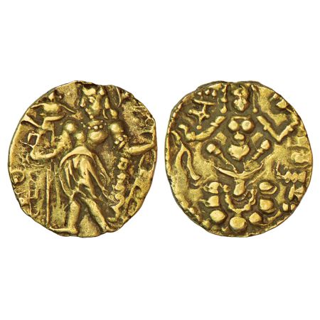 Gupta Empire, gold dinar of Chandragupta II Vikramaditya (375-415 AD), 'Archer' type, Alte