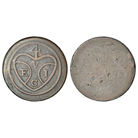 Penang, British East India Company, uniface copper cent (pice), ND (1786) EIC bale mark wi