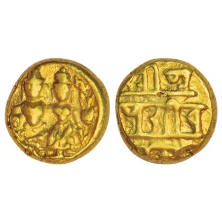 Vijayanagar Kingdom, Tuluva dynasty, gold varaha of Sadasiva Raya (1542-1568 AD), MCSI-I 7