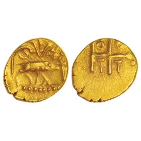 Vijayanagar Empire, gold fanam of Tirumala Raya (1565-1578 AD), unlisted in major publicat