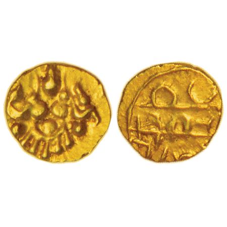 Post-Vijayanagara Polygars, Nayakas in South Andhra area, gold 'Apranji' fanam, (1600-1700