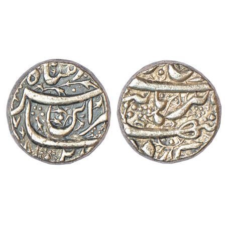Jahangir (1605-1627 AD), silver rupee, Burhanpur mint, 'Din-e-Panah' couplet, AH 1021/RY 7