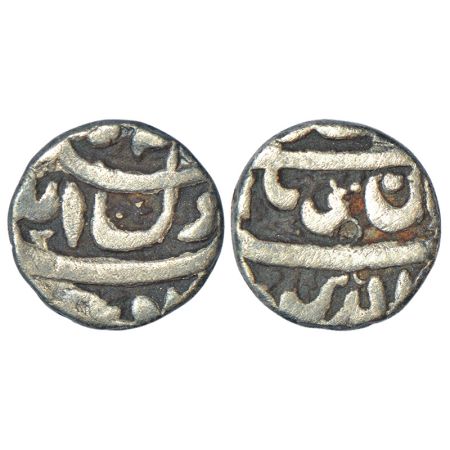 Shah Jahan (1627-1658 AD), silver ½ rupee, Ujjain mint (by style), KM 213.4, 5.28g. Fine, 