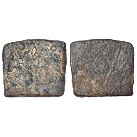 Pandyas of the 'Sangam Age' - uninscribed copper unit, (c.50-100 AD), PAIC 3165, 11.44g. O