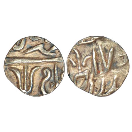 Maratha Confederacy, domains of the Kher family - silver 1/8 rupee of Jalaun mint, in the 