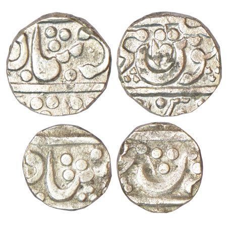 Maratha Confederacy, domains of the Kolahpur Chhatrapatis - silver rupee of Kolhapur mint 