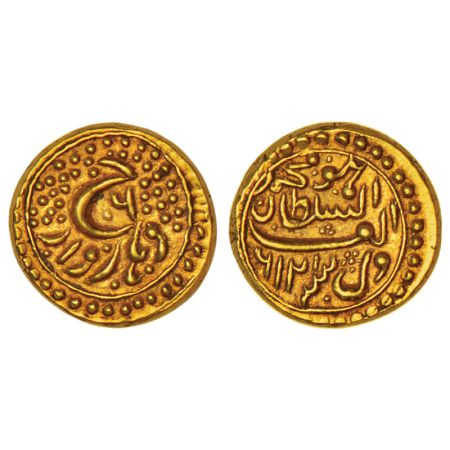 Mysore, Tipu Sultan (1787-1799 AD), gold pagoda, Dharwad mint, AM 1216 (retrograde)/RY 6, 