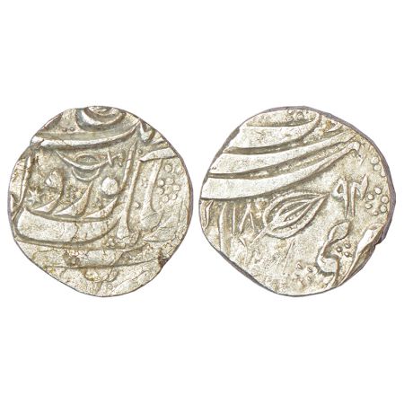 Sikh Empire, Mihan Singh Kumedan as governor (1834-1841 AD), silver rupee, Kashmir mint, '