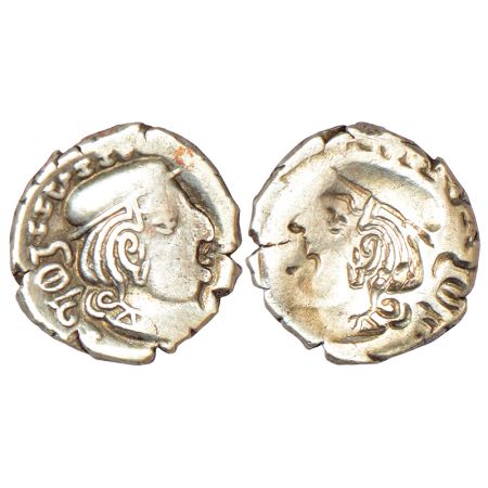 Western Kshatrapas, Kardamaka dynasty, silver drachm of Rudrasena II as Mahakshatrapa (c.2