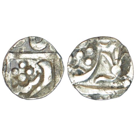 Gwalior, Daulat Rao (1794-1827 AD), silver ¼ rupee, Lakshar mint, in the name of Shah Alam