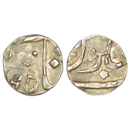Bombay Presidency, Surat mint, silver ⅛ rupee, ND (1800-1824 AD), in the name of Shah Alam