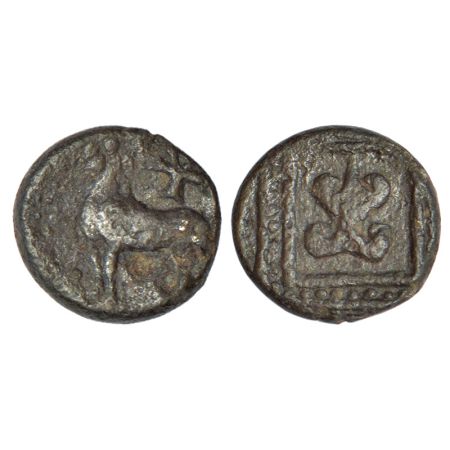 Mahatalavaras, Telangana/ Andhra region - uninscribed 'horse' type copper coin, (c.250-300