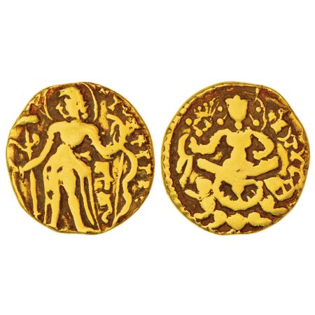 Gupta Empire, gold dinar of Skanda Gupta (455-470 AD), 'Archer' type, S. Kumar Class II, v