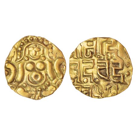 Gahadavalas of Kanuj, base gold 4½ masha of Govinda Chandra Deva (1114-1154 AD), Deyell 14