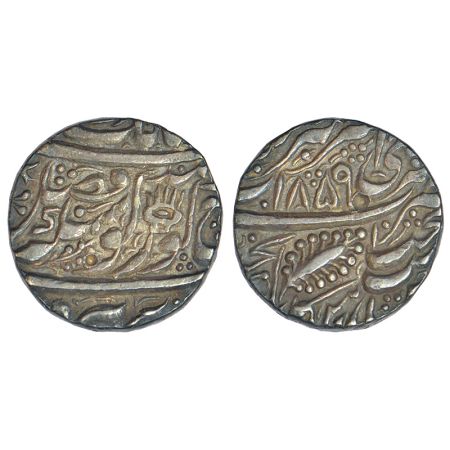 Sikh Empire - silver rupee of Ranjit Singh (1799-1839 AD), Amritsar mint, VS 1859, Herrli 