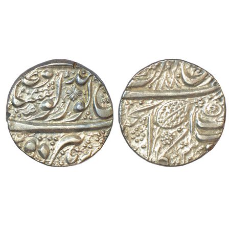 Sikh Empire, Ranjit Singh (1799-1839 AD), silver rupee, Amritsar mint, VS 1880, Herrli 01.