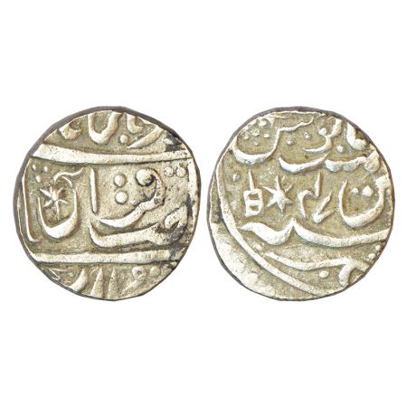 Bharatpur, silver rupee, Braj Indrapur mint, in the name of Muhammad Akbar II, RY 47, Kata