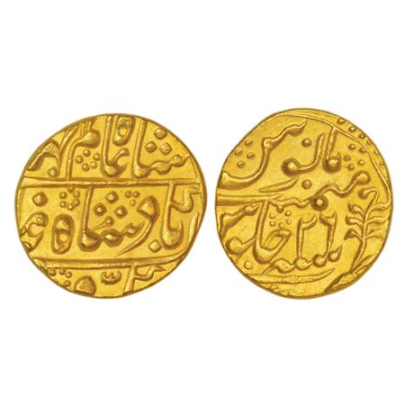 Jaipur, Mughal style, gold mohur, Sawai Jaipur mint, in the name of Shah Alam II, RY 29, K