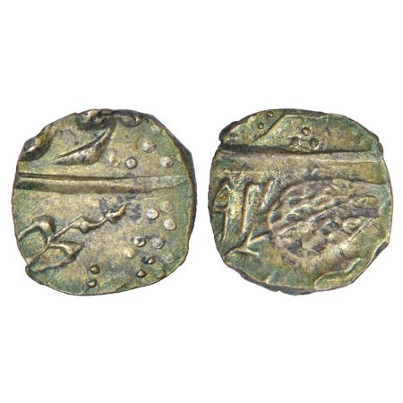 Jammu and Kashmir - silver 1/8th rupee of Gulab Singh (1846-1856 AD), Srinagar mint, VS X9