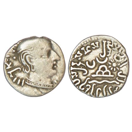 Western Kshatrapas, Karddamaka dynasty, silver drachm of Rudrasimha I s/o Rudradaman as Ks