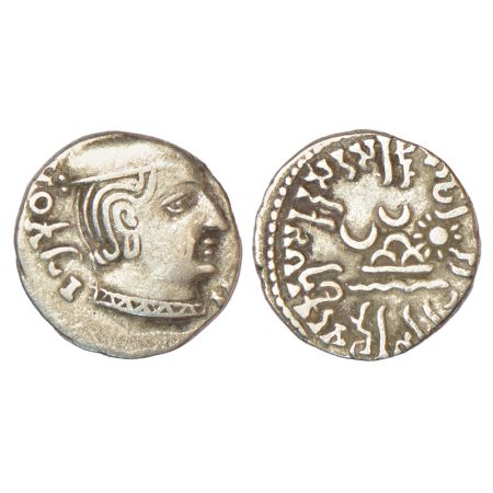 Western Kshatrapas, Karddamaka dynasty, silver drachm of Rudrasimha I s/o Rudradaman as Ma