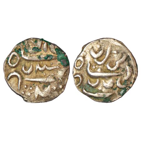 Ladakh, silver Ja'u, copying designs of Garhwali timasha coins, struck between 1700-1800 A
