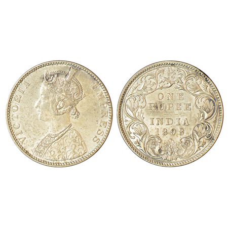 Victoria Empress, silver rupee, 1898, Bombay mint, C2/I(ii)/'B' incused, PR 184; GK 585, 1