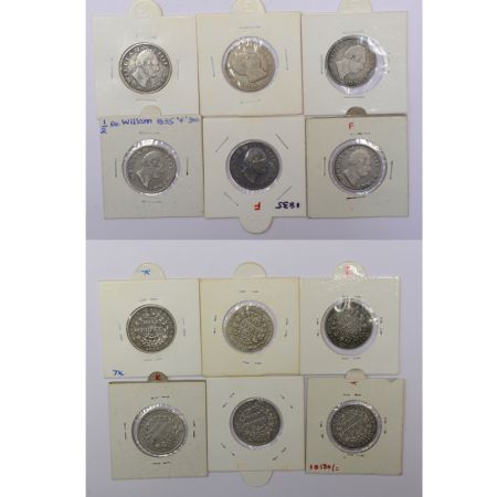 A group of 6 William IV silver ½ rupee, all dated 1835, includes 3x Bombay and 3x Calcutta