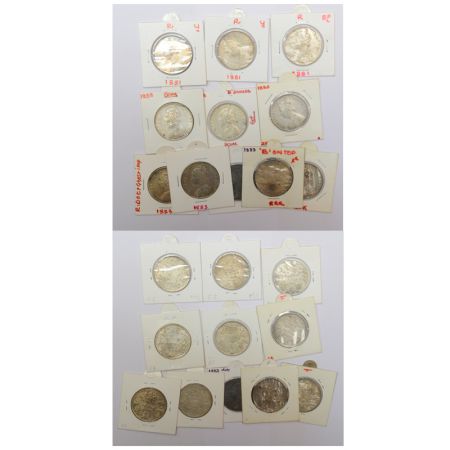A group of 11 Victoria Queen silver rupee, includes 3x 1881, 6x 1883 and 2x 1898, Bombay m