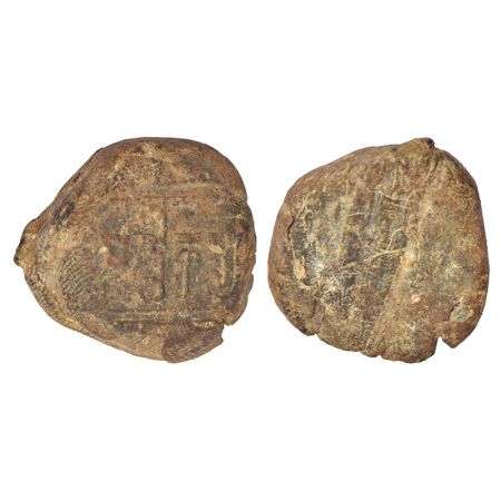 Southern/Eastern Gujarat - terracotta sealing, (c.400-500AD (Gupta period), with Brahmi in