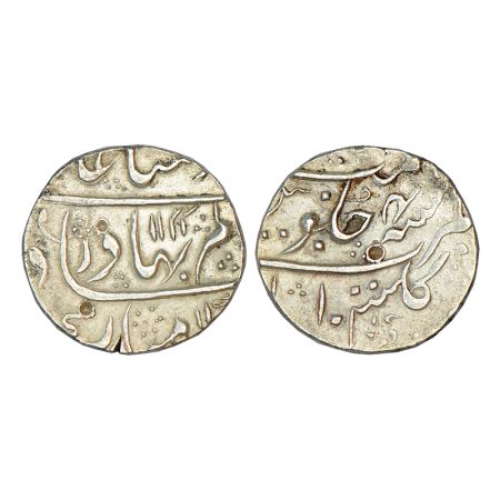 Shah Alam Bahadur (1707-1712 AD) - silver rupee of Gulshanabad (Nashik) mint, AH 1122/RY 4
