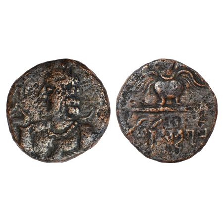 Gupta Empire - copper coin of Chandragupta II (c.375-415 AD), full unit, S. Kumar class II