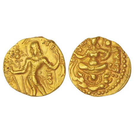 Gupta Empire - gold dinar of Kumara Gupta I (c.415-450 AD), 'Archer' type, S. Kumar Class 