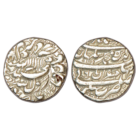 Shah Jahan (1628-1653 AD), silver rupee, Bhakkar mint, AH 1042/RY 6, KM 227.4, word 'Sahib