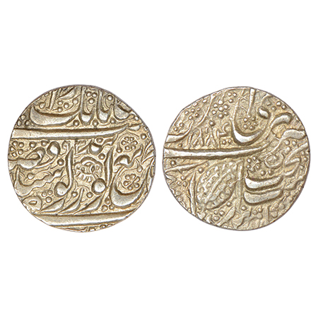 Sikh Empire, Ranjit Singh (1799-1839 AD), silver rupee, Amritsar mint, fixed date VS 1884/