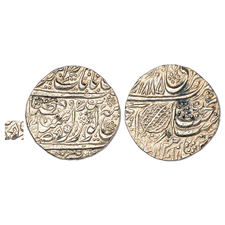 Sikh Empire, Ranjit Singh (1799-1839 AD), silver rupee, Amritsar mint, fixed date VS 1885/