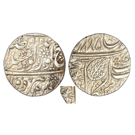 Sikh Empire, Ranjit Singh (1799-1839 AD), silver rupee, Amritsar mint, fixed date VS 1885/