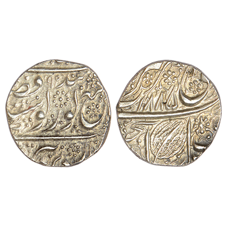 Sikh Empire, Ranjit Singh (1799-1839 AD), silver rupee, Amritsar mint, fixed date VS 1885/
