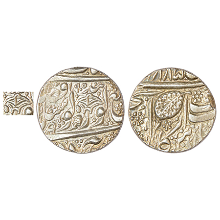Sikh Empire, Duleep Singh (1843-1849 AD), silver rupee, Amritsar mint, fixed date VS 1885/