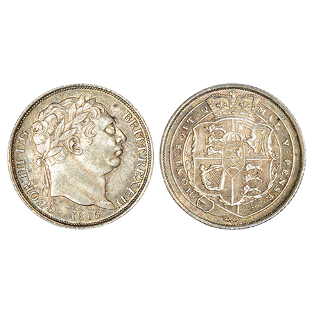 Great Britain, George III, silver 6 pence, 1816, KM 665, 2.85g. Obv: Laureate head to righ
