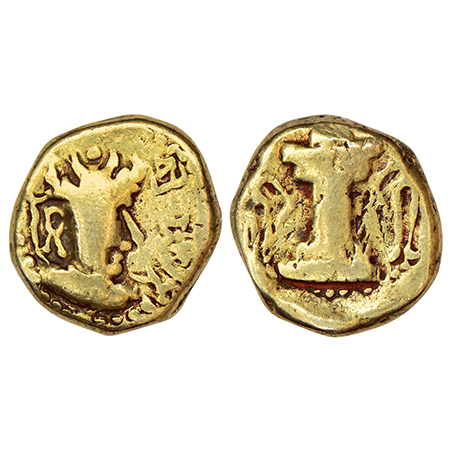 Medieval Sindh - Sasanian-inspired coinage, probably struck under Pratihara contemporaries