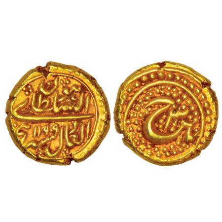 Mysore, Tipu Sultan (1782-1799 AD), gold pagoda, Pattan mint, AH 1199/RY 3, Persian letter