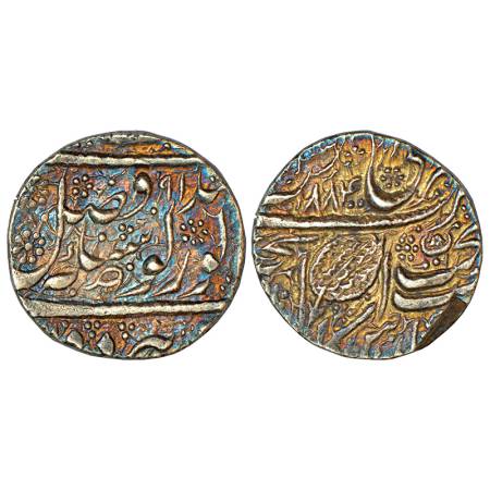 Sikh Empire, silver rupee, Amritsar mint, 'Nanak Shahi' couplet, VS 1884/(18)91, G. Singh 