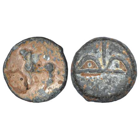 Kumaras of Western Maharashtra, Wai-Karhad region, uninscribed lead coin, (50-100 AD), 1.9