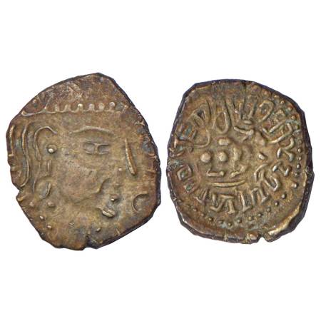 Gupta Empire, silver drachm of Skandagupta (450-470 AD), 'Bull' type, S. Kumar Variety B, 