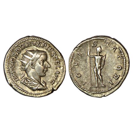 Roman Empire - silver antoninianus of Gordianus III(238-244 AD), Rome mint, struck in 241-