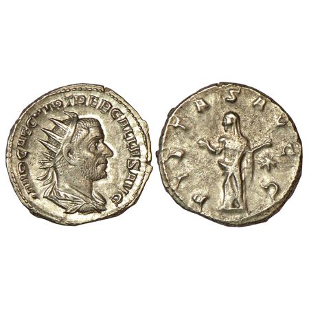 Roman Empire - silver antoninianus of Trebonianus Gallus (251-253 AD), Rome mint, struck i
