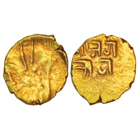 post-Vijayanagara polygars, Nayakas in North Tamilnadu / Gingee area - gold fanam in the n