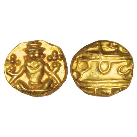Kingdom of Mysore, Kanthirava Narasa Raya (1638-1662 AD), gold fanam, MCSI-I 910-911, 0.38