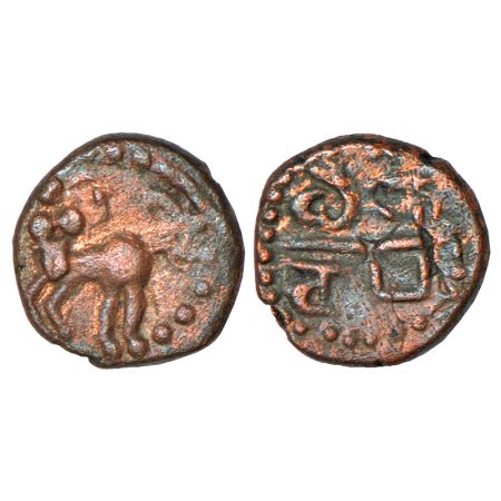 Nayakas of Madurai, Venkatappa Nayaka II (1586-1614 AD), copper ½ cash, not listed in Mitc